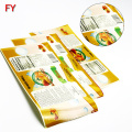 Design printed self adhesive sticker circular honey jars paper label